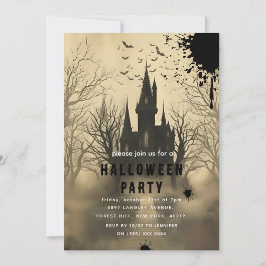 Activiteiten in de omgeving van Halloween Ghosts C Kaart (Voorkant)