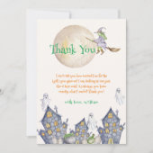 Activiteiten in de omgeving van Halloween Moon Wit Bedankkaart (Voorkant)