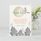 Activiteiten in de omgeving van Halloween Moon Wit Bedankkaart (Staand voorkant)