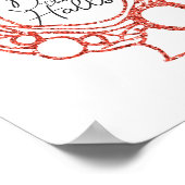 Activiteiten in de omgeving van Halls Red Glitter  Poster (Hoek)