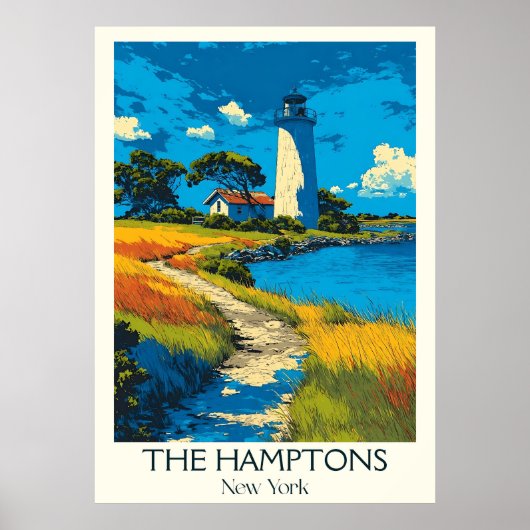 Activiteiten in de omgeving van Hamptons New York  Poster (Voorkant)