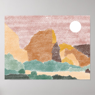 Activiteiten in de omgeving van Hand Drawn Zion Na Poster