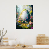 Activiteiten in de omgeving van Happy Easter Egg F Poster (Keuken)