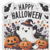Activiteiten in de omgeving van Happy Halloween Gh Sticker (Voorkant)