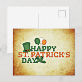 Activiteiten in de omgeving van Happy St. Patrick' Briefkaart (Voorkant / Achterkant)