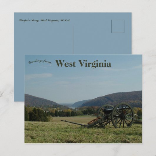 Activiteiten in de omgeving van Harpers Ferry West Briefkaart (Voorkant / Achterkant)