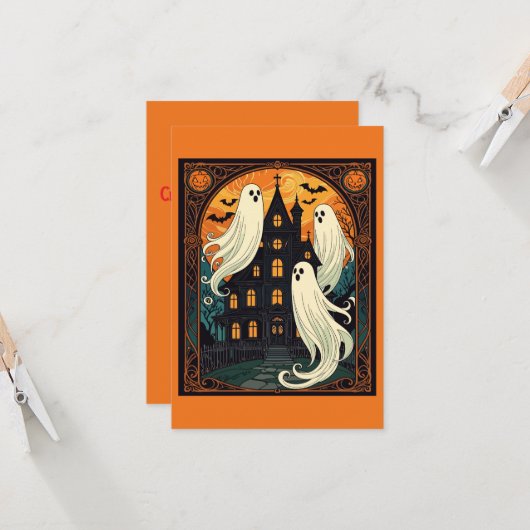 Activiteiten in de omgeving van Haunted House Dark Kaart (Voorkant / Achterkant in situ)