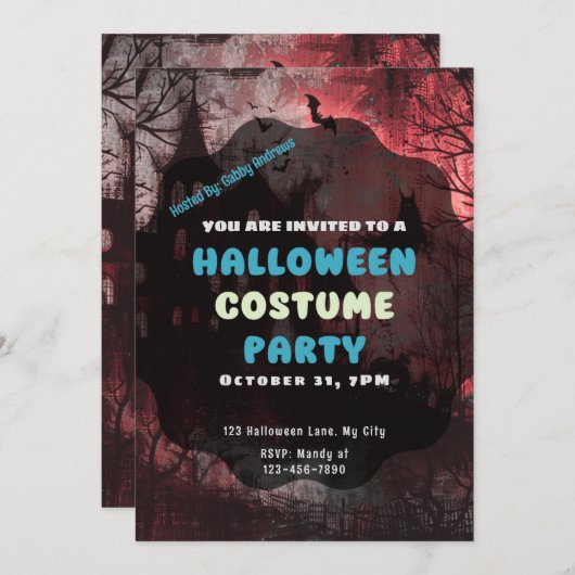 Activiteiten in de omgeving van Haunted House Ghos Kaart (Voorkant / Achterkant)