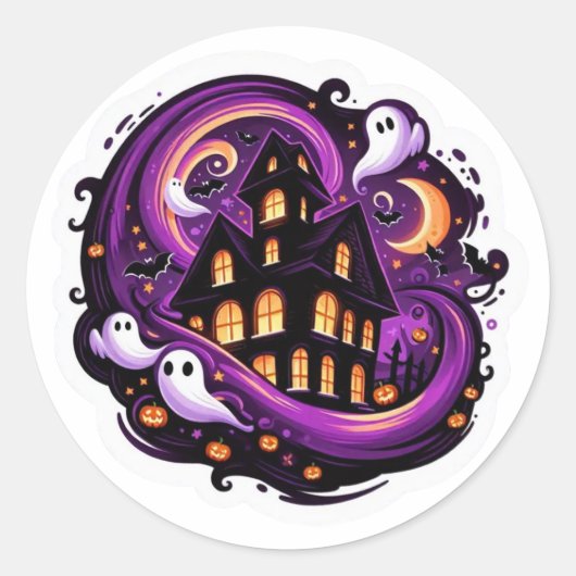 Activiteiten in de omgeving van Haunted House Hall Ronde Sticker (Voorkant)