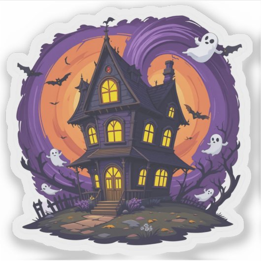 Activiteiten in de omgeving van Haunted House Hall Sticker (Voorkant)