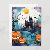 Activiteiten in de omgeving van Haunted Mansion Ja Feestdagenkaart (Voorkant / Achterkant)