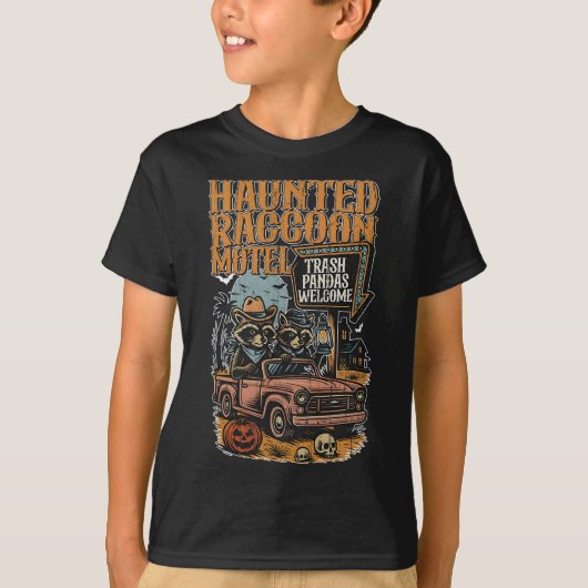 Activiteiten in de omgeving van Haunted Raccoon Mo T-shirt (Voorkant)
