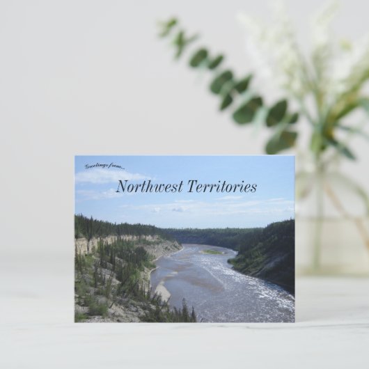 Activiteiten in de omgeving van Hay River Gorge No Briefkaart (Staand voorkant)