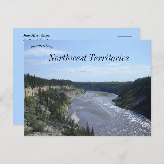 Activiteiten in de omgeving van Hay River Gorge No Briefkaart (Voorkant / Achterkant)