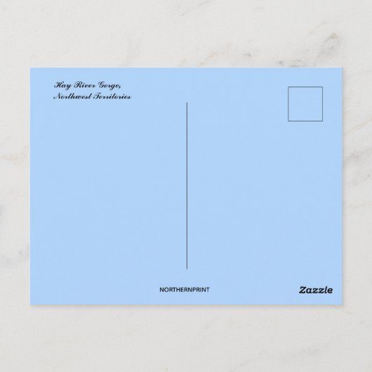 Activiteiten in de omgeving van Hay River Gorge No Briefkaart (Achterkant)