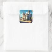 Activiteiten in de omgeving van Hearst Castle San  Vierkante Sticker (Tas)