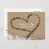 Activiteiten in de omgeving van Heart in Sand Beac Aankondigingskaart (Voorkant / Achterkant)