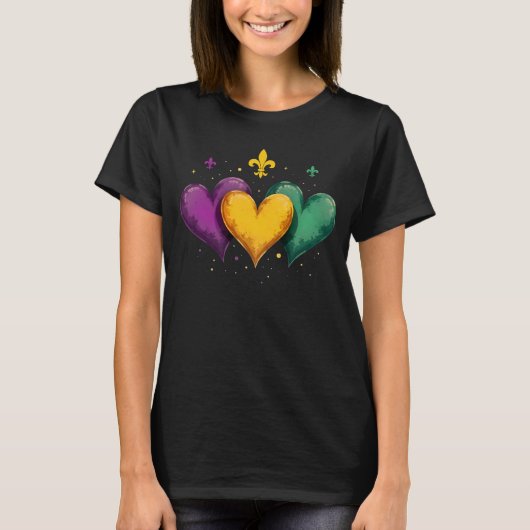 Activiteiten in de omgeving van Hearts Mardi Gras  T-shirt (Voorkant)