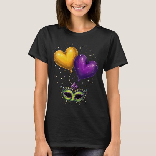 Activiteiten in de omgeving van Hearts Mardi Gras T-shirt (Voorkant)