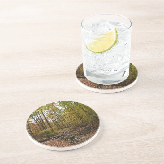 Activiteiten in de omgeving van herfst Creek at La Zandsteen Onderzetter (Zijkant)