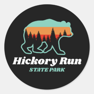 Activiteiten in de omgeving van Hickory Run State Ronde Sticker