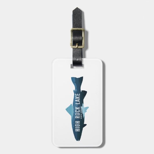 Activiteiten in de omgeving van High Rock Lake Nor Bagagelabel (Voorkant verticaal)