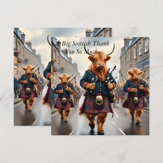 Activiteiten in de omgeving van Highland Harmony: Bedankkaart (Voorkant / Achterkant)