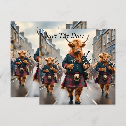 Activiteiten in de omgeving van Highland Harmony:  Save The Date (Voorkant / Achterkant)