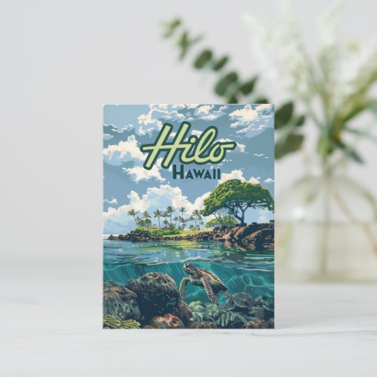 Activiteiten in de omgeving van Hilo Hawaii Big Is Briefkaart (Staand voorkant)