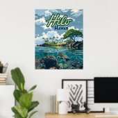 Activiteiten in de omgeving van Hilo Hawaii Big Is Poster (Thuiskantoor)