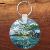 Activiteiten in de omgeving van Hilo Hawaii Big Is Sleutelhanger (Achterkant)