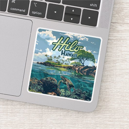 Activiteiten in de omgeving van Hilo Hawaii Big Is Sticker (Detail)