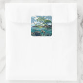 Activiteiten in de omgeving van Hilo Hawaii Big Is Vierkante Sticker (Tas)