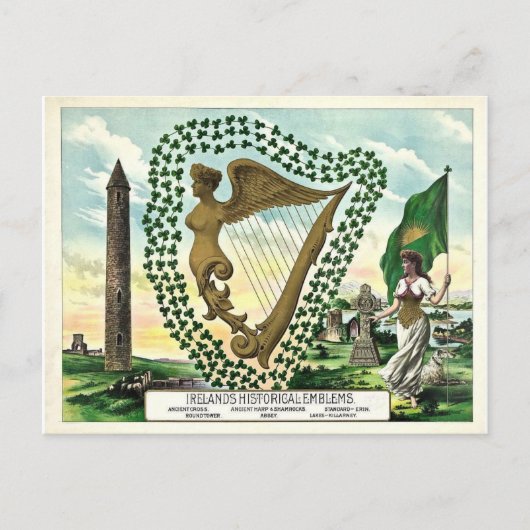 Activiteiten in de omgeving van Historic Ireland S Briefkaart (Voorkant)
