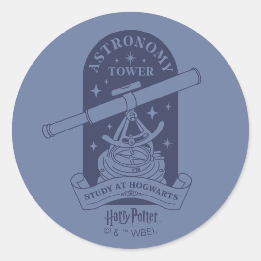 Activiteiten in de omgeving van HOGWARTS™ Astronom Ronde Sticker (Voorkant)