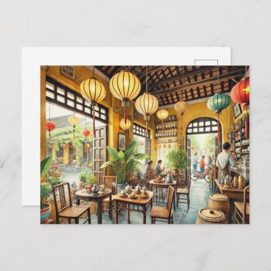 Activiteiten in de omgeving van Hoi An Vietnam Wat Briefkaart (Voorkant / Achterkant)