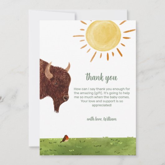 Activiteiten in de omgeving van Holy Koe Highland  Bedankkaart (Voorkant)