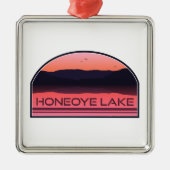 Activiteiten in de omgeving van Honeoye Lake New Y Metalen Ornament (Voorkant)