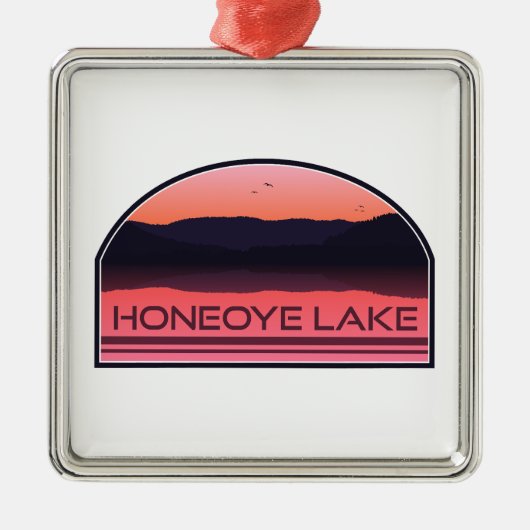 Activiteiten in de omgeving van Honeoye Lake New Y Metalen Ornament (Voorkant)