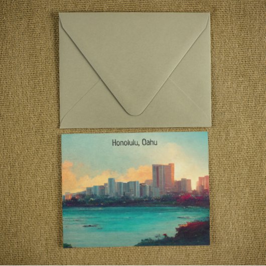 Activiteiten in de omgeving van Honolulu Oahu Pano Briefkaart