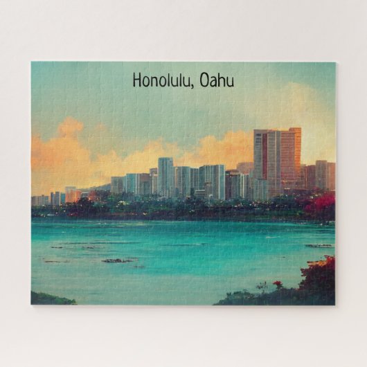 Activiteiten in de omgeving van Honolulu Oahu Pano Legpuzzel (Horizontaal)