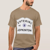Activiteiten in de omgeving van Hopkinton Massachu T-shirt (Voorkant)
