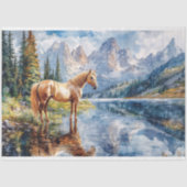 Activiteiten in de omgeving van Horse by the Lake  Tissuepapier (Voorkant)