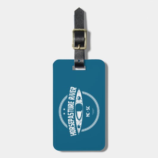 Activiteiten in de omgeving van Horsepasture River Bagagelabel (Voorkant verticaal)