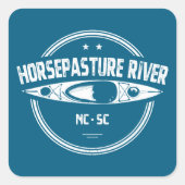 Activiteiten in de omgeving van Horsepasture River Vierkante Sticker (Voorkant)