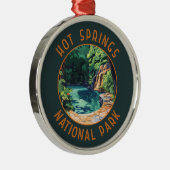 Activiteiten in de omgeving van Hot Springs Nation Metalen Ornament (Rechts)