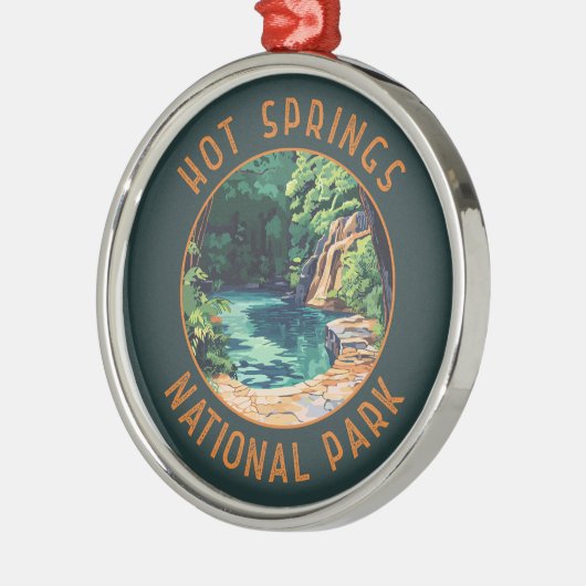 Activiteiten in de omgeving van Hot Springs Nation Metalen Ornament (Links)