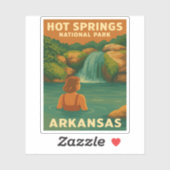 Activiteiten in de omgeving van Hot Springs Nation Sticker (Vel)