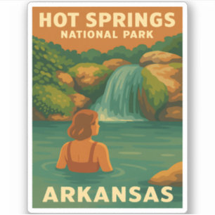 Activiteiten in de omgeving van Hot Springs Nation Sticker
