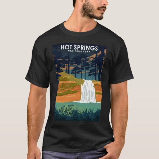 Activiteiten in de omgeving van Hot Springs Nation T-shirt (Voorkant)